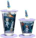 LEONARDO Kinderbecher "Kinderbecher Bambini Avventura 215 ml & 300 ml 2er Set" Ideal