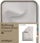 Schlafgut "Premium Bettbezug Knitted Jersey (1 St)" Ton-in-Ton Rei&szlig;verschluss,