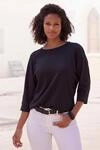 3/4-Arm-Shirt VIVANCE "aus b&uuml;gelfreier Cr&ecirc;pe-Qualit&auml;t", Damen, Gr. 36/38,...