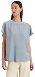 Kurzarmbluse MARC O'POLO "aus Viskose-Mix-Crinkle", Damen, Gr. 32, grau (m823),