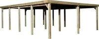 weka Doppelcarport "618 Gr.3" Massivholz 270 cm braun