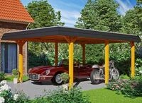 Skanholz Einzelcarport "Wendland" Leimholz 341 cm hellbraun