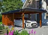 Skanholz Einzelcarport "Wendland" Leimholz 291 cm braun