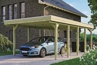Einzelcarport SKANHOLZ "Friesland", gr&uuml;n, B/H/T: 221cm x, Carports