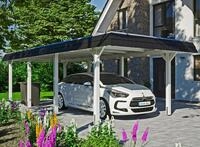Skanholz Einzelcarport "Wendland" Leimholz 291 cm wei&szlig;