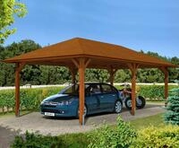Skanholz Einzelcarport "Taunus" Leimholz 335 cm braun