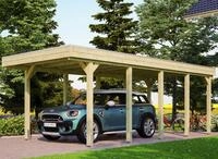 Skanholz Einzelcarport "Friesland" Massivholz 270 cm gr&uuml;n