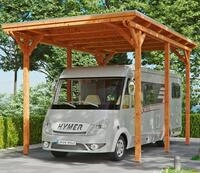 Skanholz Einzelcarport "Caravan-Emsland" Leimholz 341 cm hellbraun