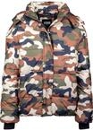 Winterjacke URBAN CLASSICS "Urban Classics Damen Ladies Boyfriend Camo Puffer