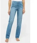 Straight-Jeans ANGELS "CICI", Damen, Gr. 36, L&auml;nge 28, blau (light blau used),...