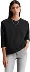 Sweatshirt MARC O'POLO DENIM "aus Organic Cotton", Damen, Gr. XXS, schwarz,