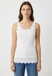 rosemunde Spitzentop "Benita Silk Top Camisole mit Seide" Vintage-Spitze am