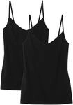 CALIDA Spaghettitop "Benefit Women" 2er Pack, V-Ausschnitt, Single Jersey Qualit&auml;t,