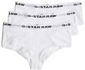 Hipster G-STAR "Hipster 3 Pack", Damen, Gr. XS, wei&szlig;, wei&szlig;, wei&szlig;, Obermaterial: