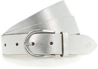 Tamaris Lederg&uuml;rtel ""Cleena Silver"" 3 cm breit, leicht strukturierte Oberfl&auml;che,