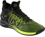 Hallenschuh KEMPA "Hallen-Sport-Schuhe ATTACK MID", Damen, Gr. 10, schwarz (schwarz,