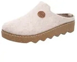 Pantoffel ROHDE "Foggia-D", Damen, Gr. 39, wei&szlig; (sanftes wei&szlig;), Filz, meliert,