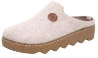 Pantoffel ROHDE "Foggia-D", Damen, Gr. 39, wei&szlig; (sanftes wei&szlig;), Filz, meliert,