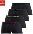 Bruno Banani Hipster Packung, 4 Stk. knapp sitzende Boxershorts mit Logo Webbund aus