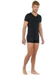 Hom V-Shirt "Tencel soft" Kurzarm, weich, elastisch
