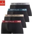 Buffalo Hipster Packung, 4 Stk. knapp sitzende Boxershorts mit Kontrastbund aus