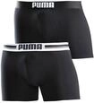 PUMA Boxershorts "PUMA MEN EVERYDAY PLACED LOGO BOXERS" 2er Pack, mit Logo Webbund