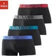s.Oliver Hipster Packung, 4 Stk. knapp sitzende Boxershorts f&uuml;r Herren aus