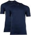 T-Shirt HOM "T-Shirt 2er Pack", Herren, Gr. S, blau, Obermaterial: 100% Baumwolle