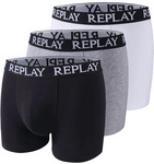 Replay Boxershorts "BOXER Style 01/C Basic Cuff Logo 3pcs Box" Packung, 3er-, mit