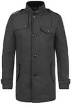 Kurzmantel INDICODE "Kurzmantel IDBrandan", Herren, Gr. M, grau (schwarz coal),