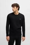 Pyjamaoberteil BOSS "Waffle LS-Shirt", Herren, Gr. L, schwarz (schwarz 001),
