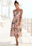 LASCANA Sommerkleid "aus Leinenmix mit Baumwolle und tropischem Alloverdruck"