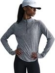 Nike Lauftop "W NK SWIFT DF UV HZ TOP" hochschlie&szlig;ender Kragen, Rei&szlig;verschluss,