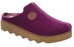 Pantoffel ROHDE "Foggia-D", Damen, Gr. 37, lila (brombeere, meliert), Filz,...