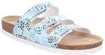 Pantolette ROHDE "SUNNYS N13", Damen, Gr. 35, hellblau kombiniert, Nubuklederimitat,