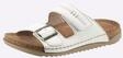 Pantolette FISCHER, Damen, Gr. 36, wei&szlig;, Lederimitat, Schuhe Pantolette
