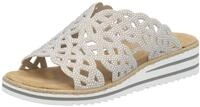 Rieker Pantolette Sommerschuh, Strandschuh, Hausschuh, Keilabsatz, mit