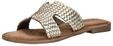Pantolette LAZAMANI "Lazamani Pantoletten Leder", Damen, Gr. 36, gold, Leder, Schuhe