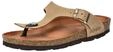 Zehentrenner ROHDE "Rohde Pantoletten Nubukleder", Damen, Gr. 35, beige (natur),