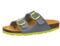 Pantolette LICO "Pantolette Bioline Kids", M&auml;dchen, Gr. 27, grau, Synthetik, Schuhe
