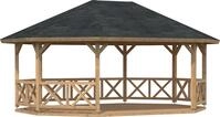 Palmako Holzpavillon "Betty" BxT: 615x551 cm, hellbraun