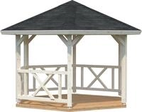 Palmako Holzpavillon "Betty" BxT: 423x423 cm, naturbelassen