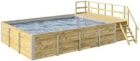 weka Rechteckpool "595 Gr. 2 mit Sonnendeck und Technikraum" BxLxH: 416x644x116 cm,