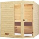 weka Sauna "Massivholzsauna VALIDA Eck 2" Blockbohlen, Fensterelement, moderne