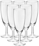 van Well Sektglas "Sektgl&auml;ser geeicht Royalty 0,1 l 6er Set transparent"