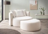 LeGer Home by Lena Gercke XXL-Sessel "ISALIE, Rundsessel mit Hocker, Lesesessel,