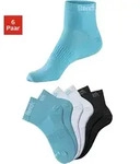 Sportsocken BENCH., Damen, Gr. 39-42, bunt (2x t&uuml;rkis, 2x wei&szlig;, 2x schwarz),