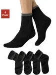 Kuschelsocken LAVANA "Damen Frotteesocken", Damen, Gr. 39-42, schwarz (4x...