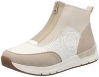 Rieker Keilsneaker, Stiefelette, Boots, Rosenpr&auml;gung, mit Rei&szlig;verschluss vorne