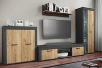 VCM Wohnzimmertisch "Holz TV Lowboard M&ouml;bel Fernsehschrank Usilo XL" 1 Stk. tlg.